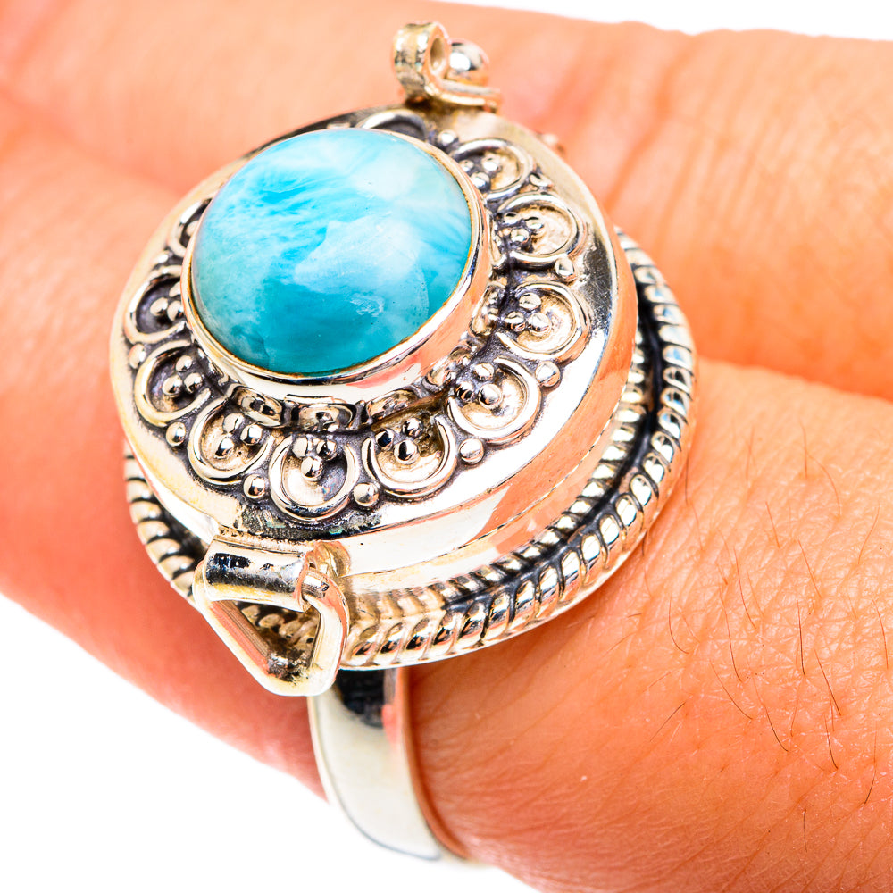 Larimar Rings handcrafted by Ana Silver Co - RING77363