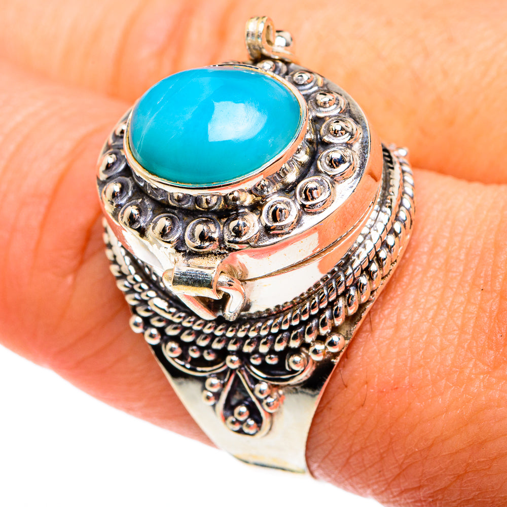 Larimar Rings handcrafted by Ana Silver Co - RING77364