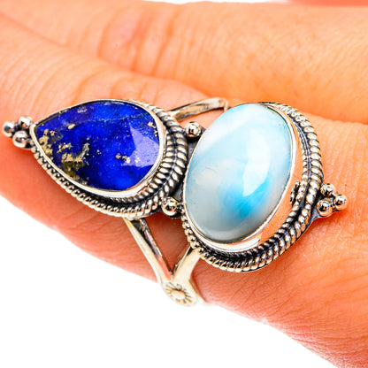 Larimar Rings handcrafted by Ana Silver Co - RING77365