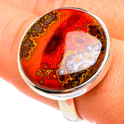 Moroccan Agate Rings handcrafted by Ana Silver Co - RING77370
