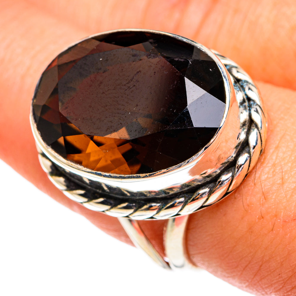 Smoky Quartz Rings handcrafted by Ana Silver Co - RING77371