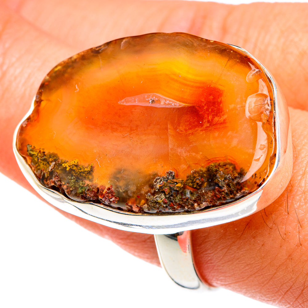 Yellow Geode Slice Rings handcrafted by Ana Silver Co - RING77373