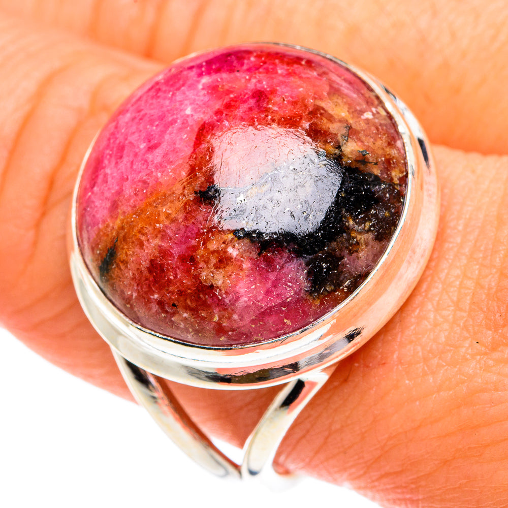 Rhodonite Rings handcrafted by Ana Silver Co - RING77377