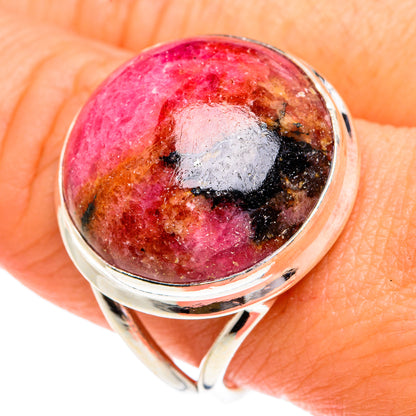 Rhodonite Rings handcrafted by Ana Silver Co - RING77377