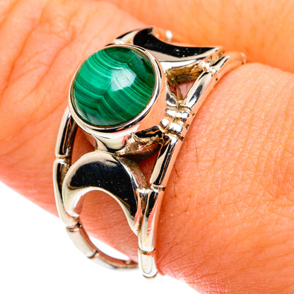 Malachite Rings handcrafted by Ana Silver Co - RING77384