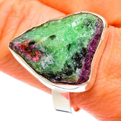 Ruby Zoisite Rings handcrafted by Ana Silver Co - RING77385