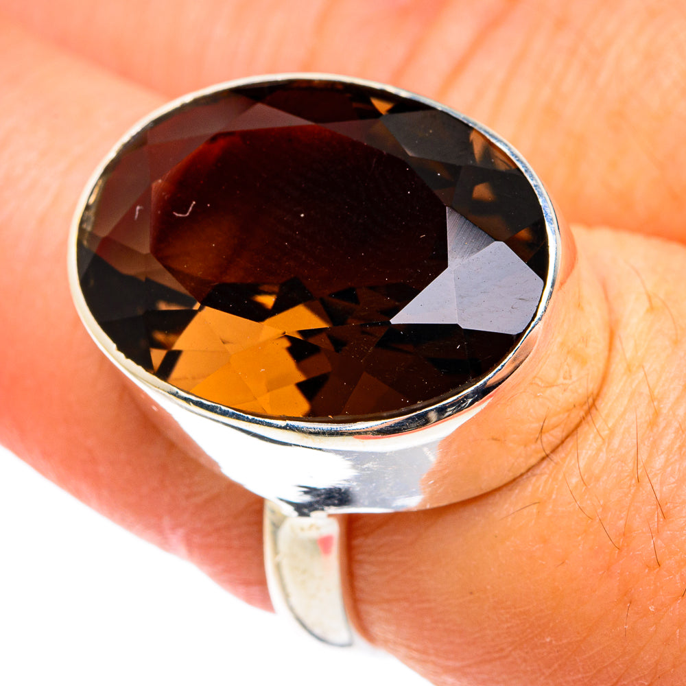 Smoky Quartz Rings handcrafted by Ana Silver Co - RING77386