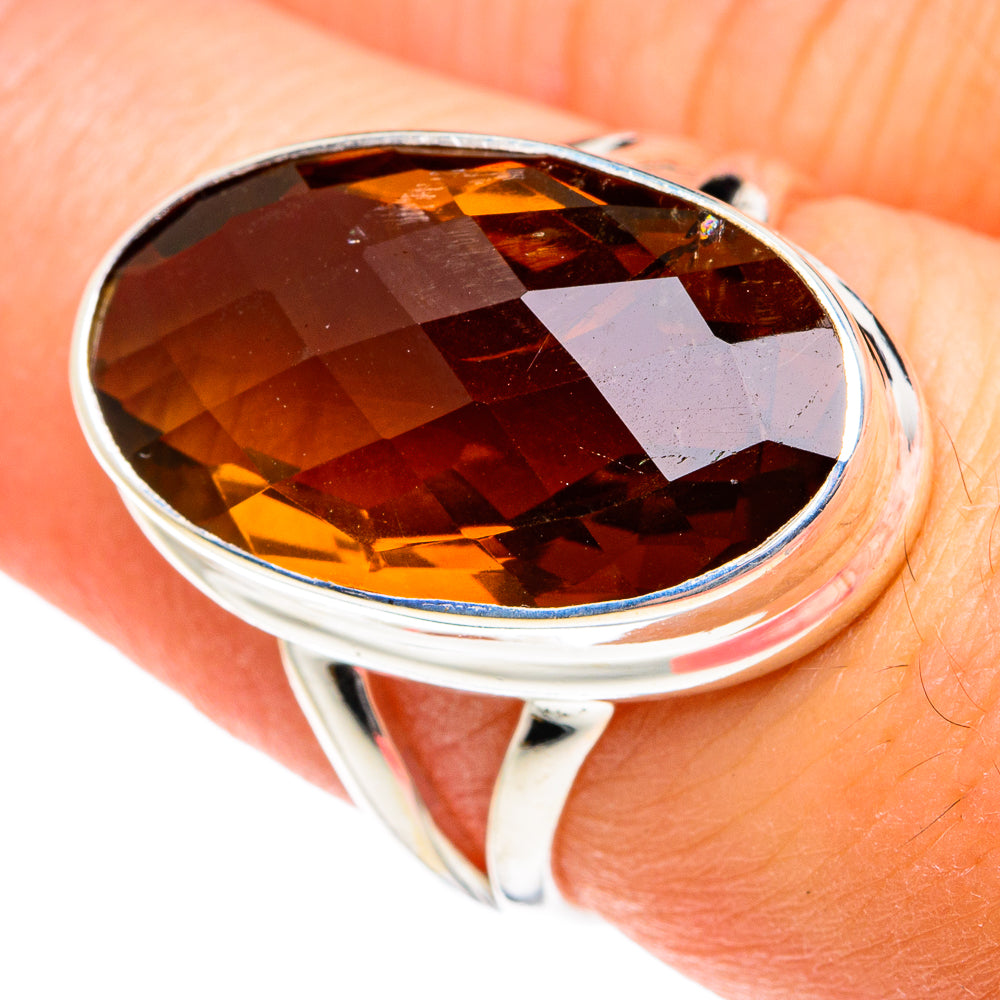 Mandarin Citrine Rings handcrafted by Ana Silver Co - RING77387