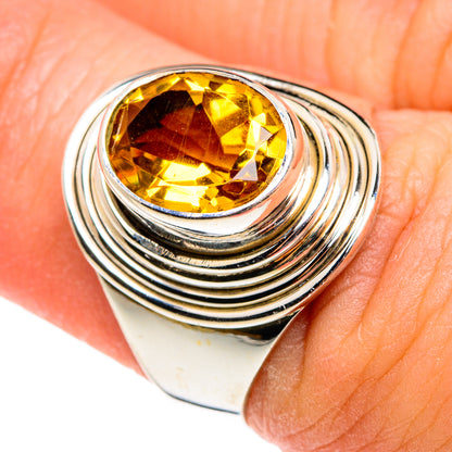 Mandarin Citrine Rings handcrafted by Ana Silver Co - RING77389