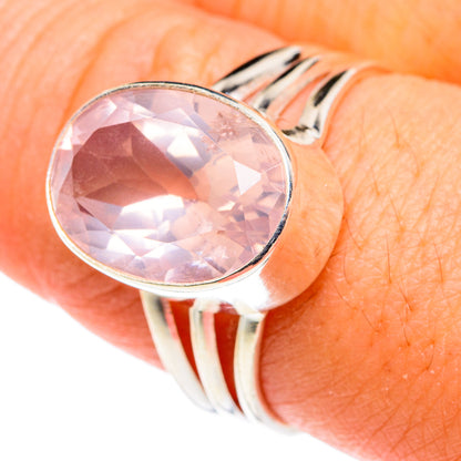Rose Quartz Rings handcrafted by Ana Silver Co - RING77391