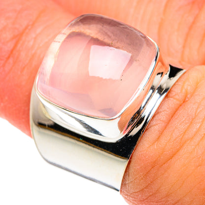 Rose Quartz Rings handcrafted by Ana Silver Co - RING77392