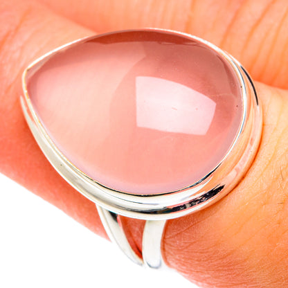 Rose Quartz Rings handcrafted by Ana Silver Co - RING77393