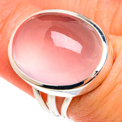 Rose Quartz Rings handcrafted by Ana Silver Co - RING77396