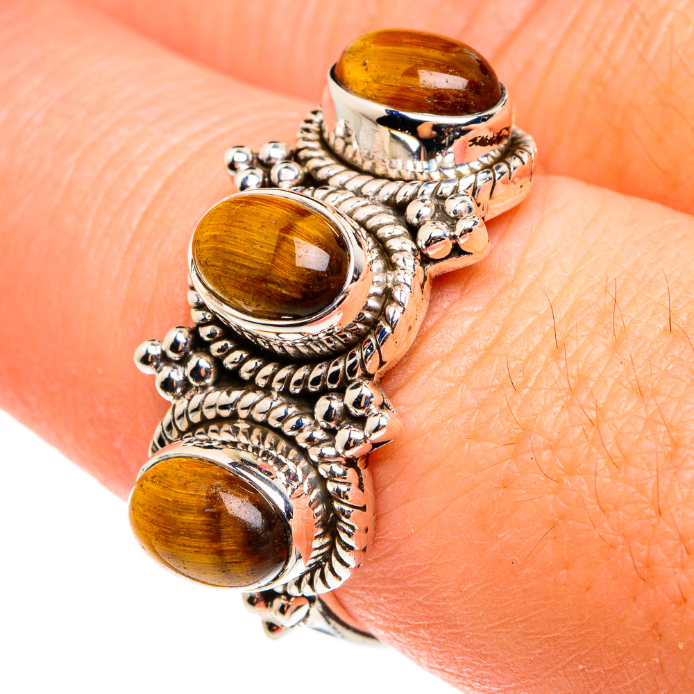 Tiger Eye Rings handcrafted by Ana Silver Co - RING77419