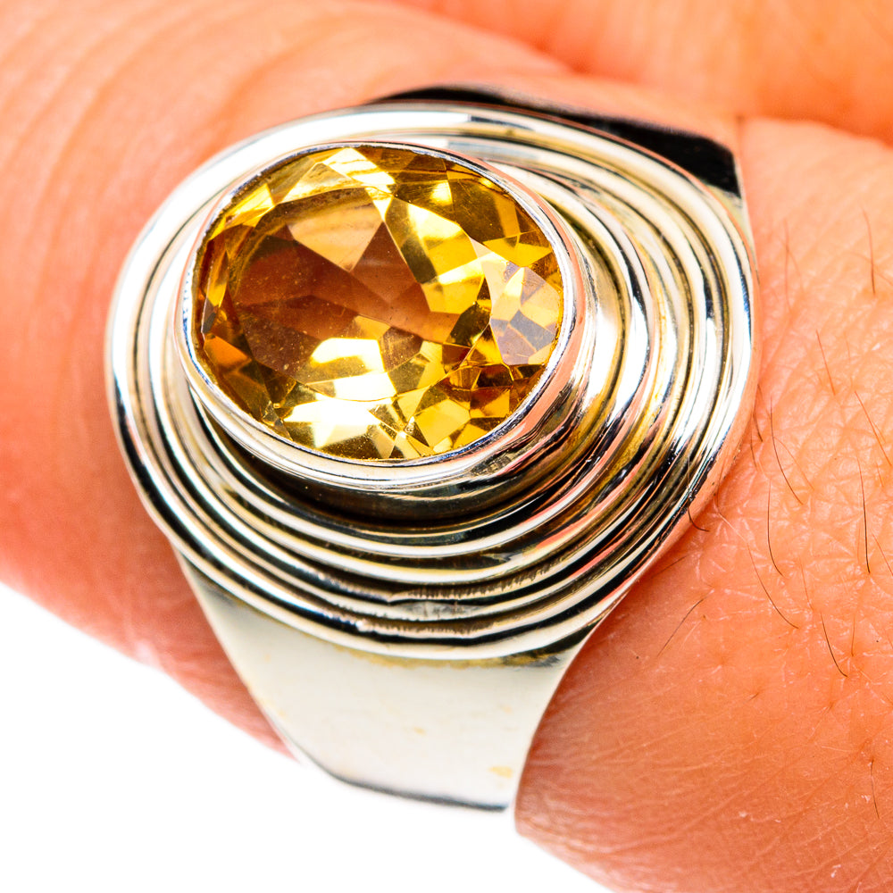 Mandarin Citrine Rings handcrafted by Ana Silver Co - RING77421