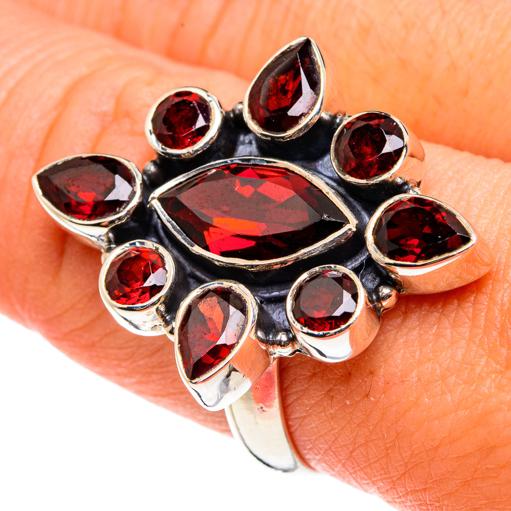 Garnet Rings handcrafted by Ana Silver Co - RING77431