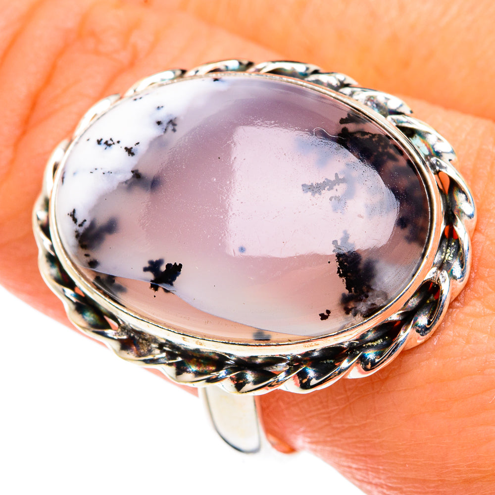 Dendritic Opal Rings handcrafted by Ana Silver Co - RING77439