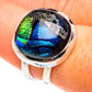 Dichroic Glass Rings handcrafted by Ana Silver Co - RING77440