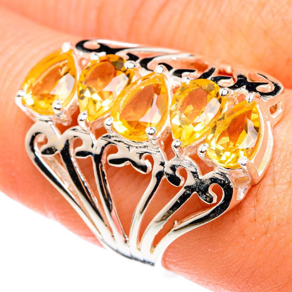 Citrine Rings handcrafted by Ana Silver Co - RING77455