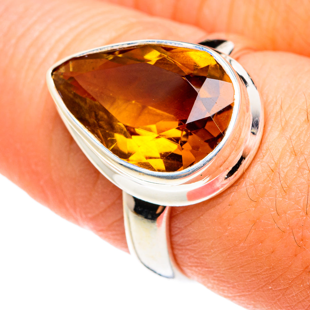Mandarin Citrine Rings handcrafted by Ana Silver Co - RING77457
