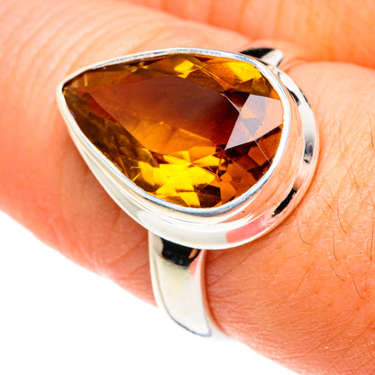 Mandarin Citrine Rings handcrafted by Ana Silver Co - RING77457