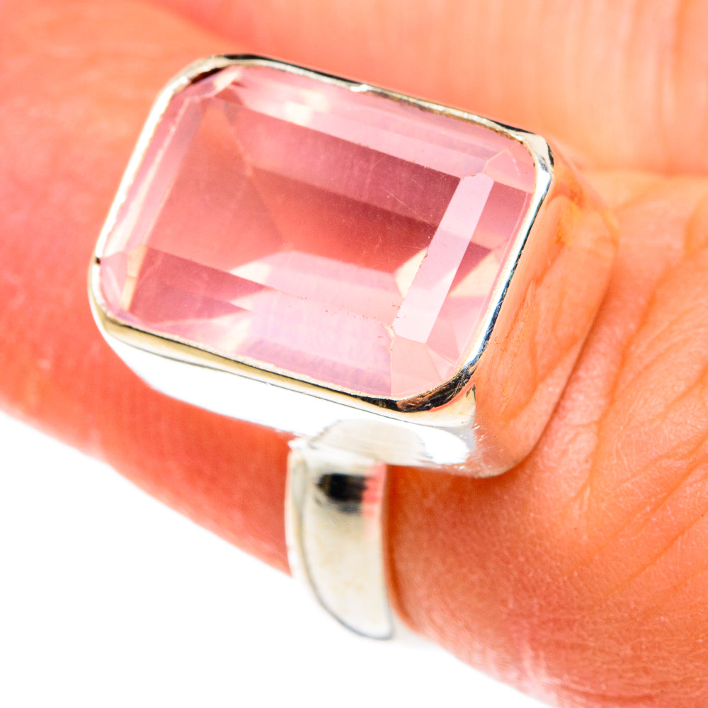 Rose Quartz Rings handcrafted by Ana Silver Co - RING77458