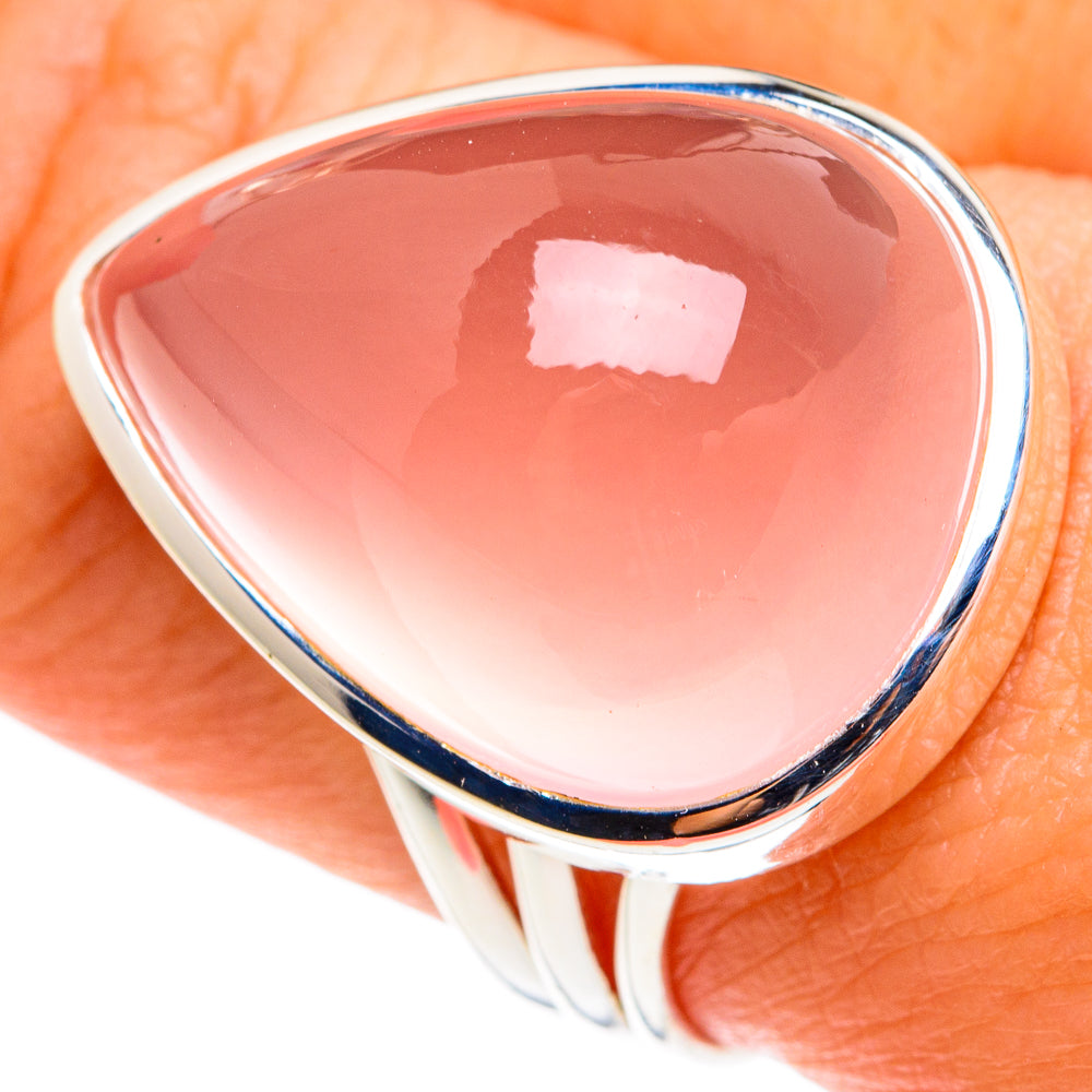 Rose Quartz Rings handcrafted by Ana Silver Co - RING77460