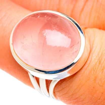 Rose Quartz Rings handcrafted by Ana Silver Co - RING77462