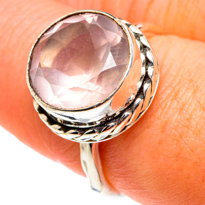 Rose Quartz Rings handcrafted by Ana Silver Co - RING77463