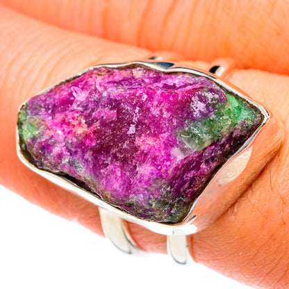 Ruby Zoisite Rings handcrafted by Ana Silver Co - RING77474