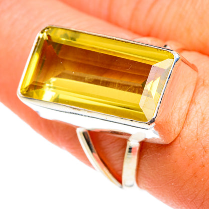 Lemon Quartz Rings handcrafted by Ana Silver Co - RING77477