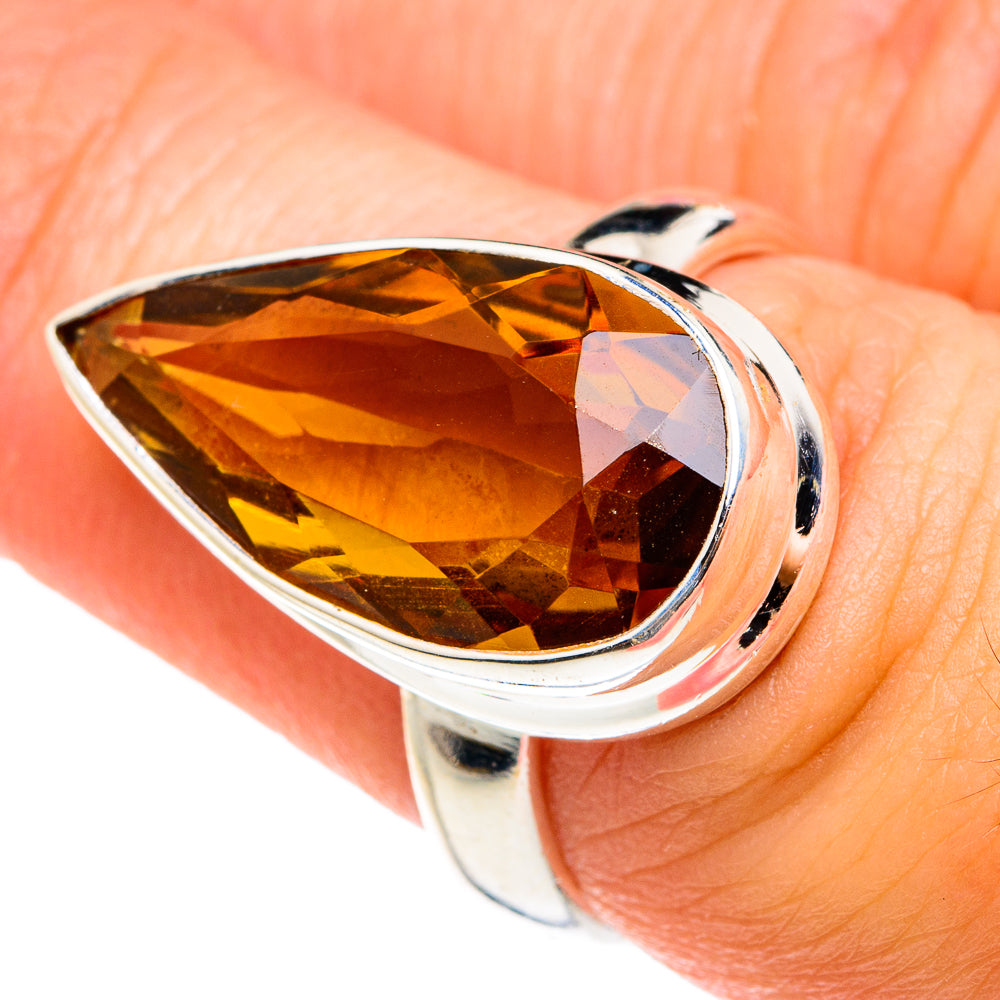 Mandarin Citrine Rings handcrafted by Ana Silver Co - RING77491