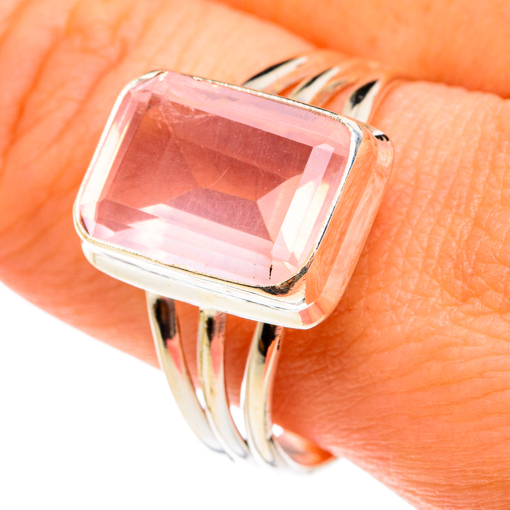Rose Quartz Rings handcrafted by Ana Silver Co - RING77492