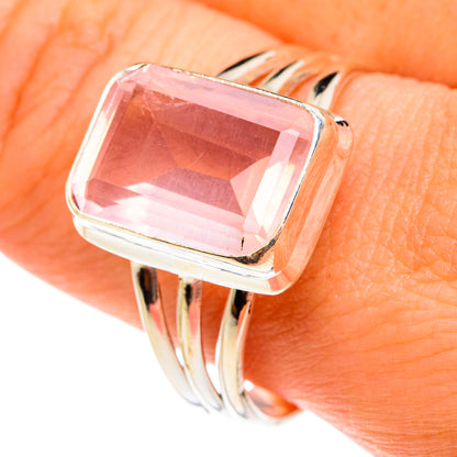 Rose Quartz Rings handcrafted by Ana Silver Co - RING77492