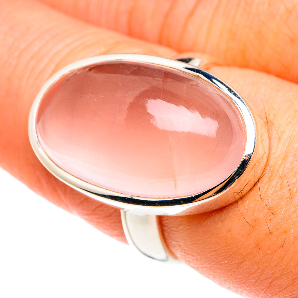 Rose Quartz Rings handcrafted by Ana Silver Co - RING77494