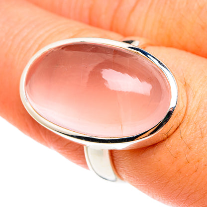 Rose Quartz Rings handcrafted by Ana Silver Co - RING77494