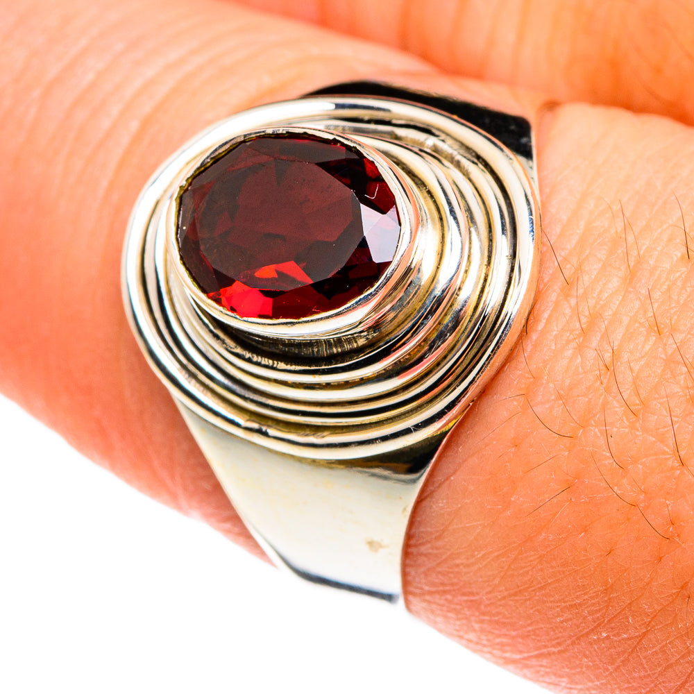 Garnet Rings handcrafted by Ana Silver Co - RING77498