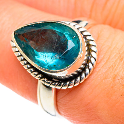 Blue Fluorite Rings handcrafted by Ana Silver Co - RING77512