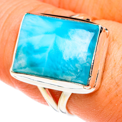 Larimar Rings handcrafted by Ana Silver Co - RING77515