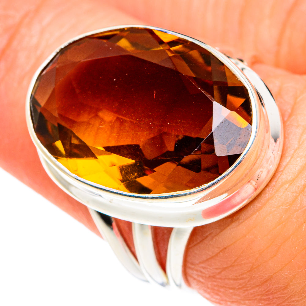 Mandarin Citrine Rings handcrafted by Ana Silver Co - RING77521