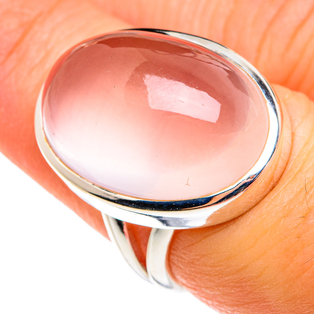Rose Quartz Rings handcrafted by Ana Silver Co - RING77525