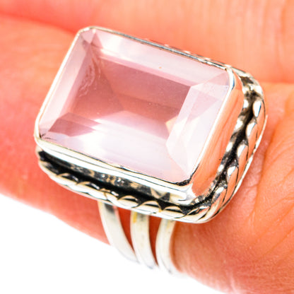 Rose Quartz Rings handcrafted by Ana Silver Co - RING77526
