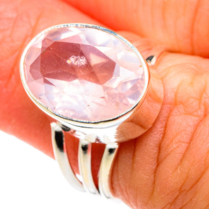 Rose Quartz Rings handcrafted by Ana Silver Co - RING77529