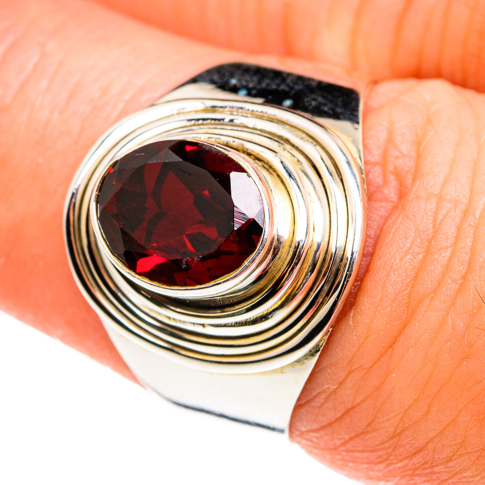 Garnet Rings handcrafted by Ana Silver Co - RING77531