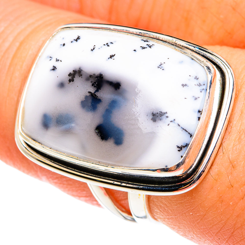 Dendritic Opal Rings handcrafted by Ana Silver Co - RING77540