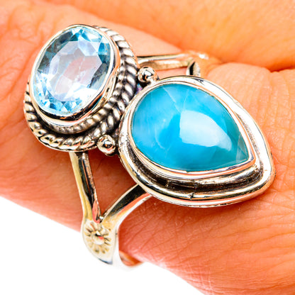 Larimar Rings handcrafted by Ana Silver Co - RING77549