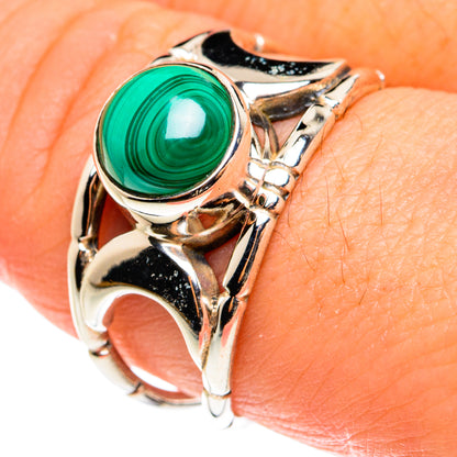 Malachite Rings handcrafted by Ana Silver Co - RING77551