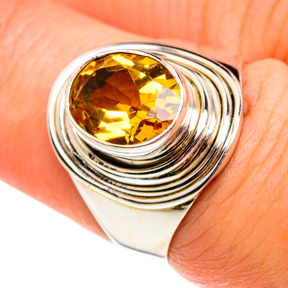 Citrine Rings handcrafted by Ana Silver Co - RING77553