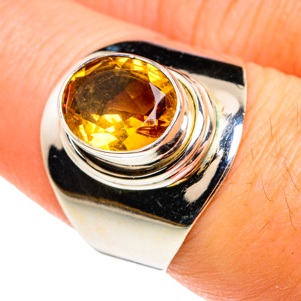 Citrine Rings handcrafted by Ana Silver Co - RING77556