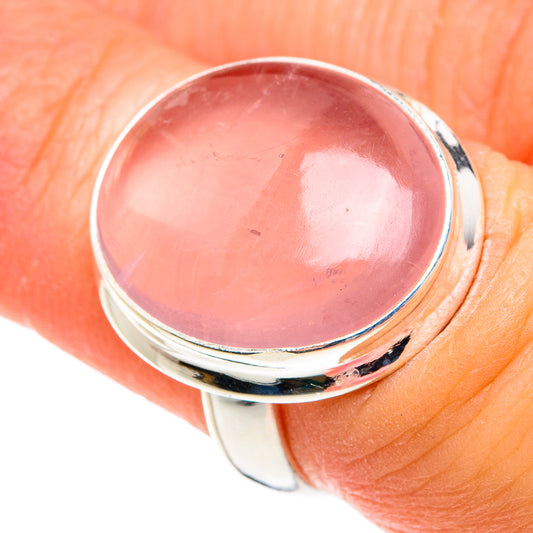 Rose Quartz Rings handcrafted by Ana Silver Co - RING77561